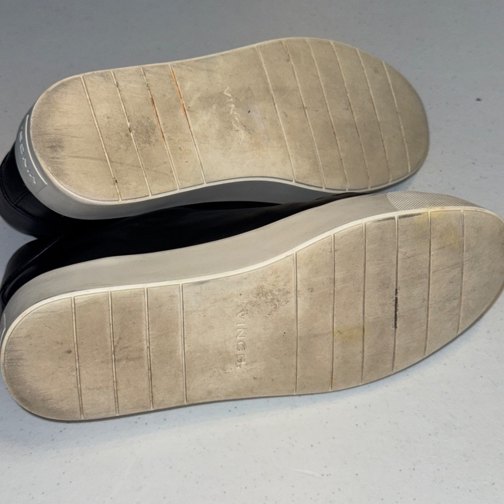 Vince Benfield Platform Sneaker Black Size 10 US - Size 40 EU - Picture 9 of 10